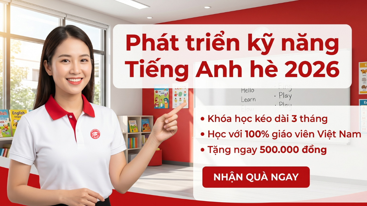 Phát triển kỹ năng tiếng anh hè cùng For Kid