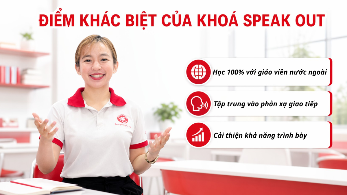 Điểm khác biệt của khoá Speak Out