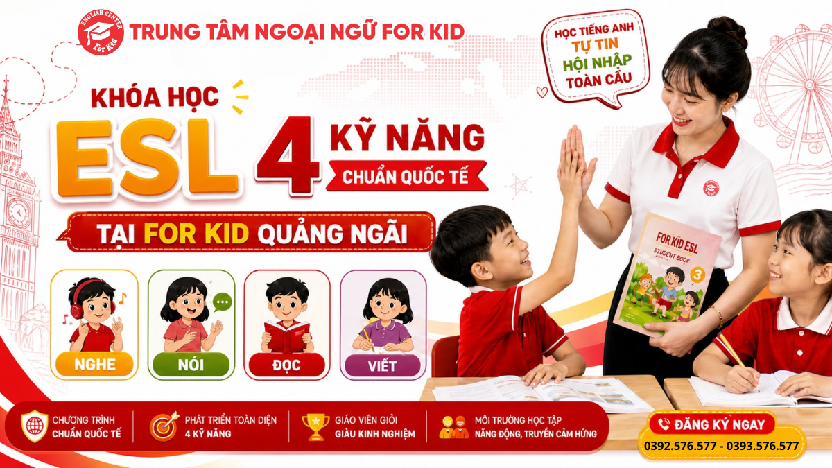 Khóa học ESL tại For Kid